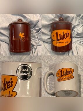 Luke's Gilmore Girls Ceramic Mug and Cookie Jar Set